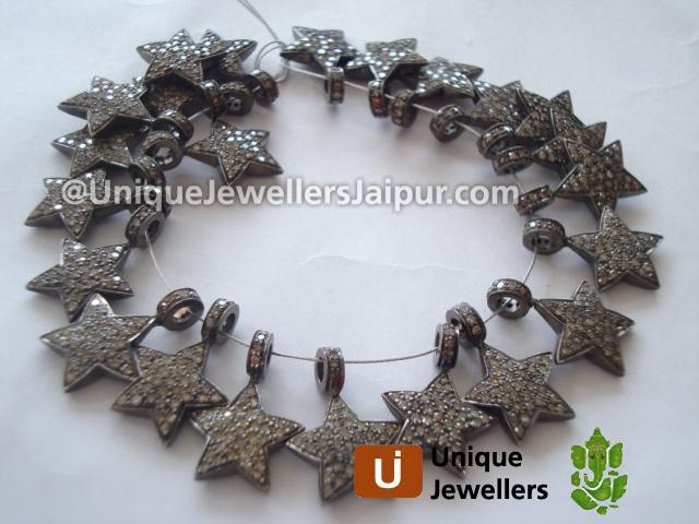 Diamond Studded Silver Star